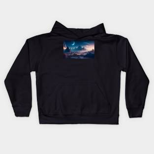 Natural landscape on another planet Kids Hoodie